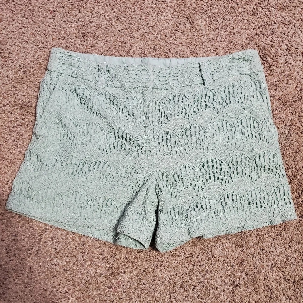 Ann Taylor Loft Crochet Lace Shorts 6
